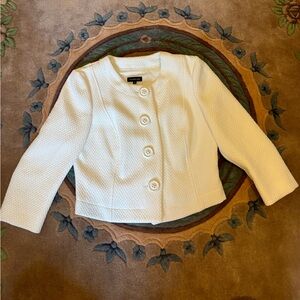Caroline Bliss | size 38 | White Button Blazer
